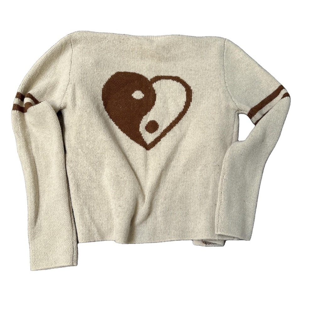 Chaser Yin Yang Heart Cardigan - Picture 3 of 6